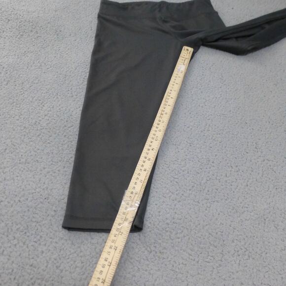Adidas Leggings Womens Medium Capri Gray Pull On Workout Gym Running Climalite - Picture 8 of 11